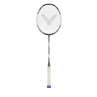 Victor Badmintonschläger Auraspeed 100X TD (kopflastig/steif) schwarz/orange - unbesaitet -